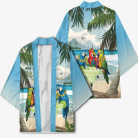 Wish You A Merry Martini Christmas Kimono Cocktail Parrot-dise LT7 - Polynesian Pride