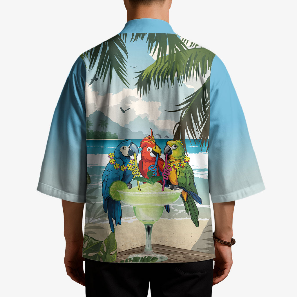 Wish You A Merry Martini Christmas Kimono Cocktail Parrot-dise LT7 - Polynesian Pride