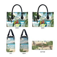 Wish You A Merry Martini Christmas Leather Bag Cocktail Parrot-dise LT7 - Polynesian Pride