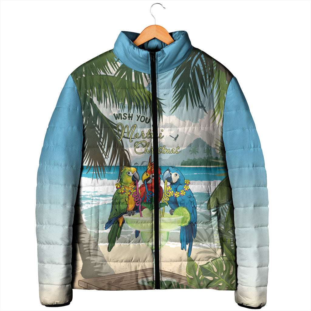 Wish You A Merry Martini Christmas Padded Jacket Cocktail Parrot-dise LT7 - Polynesian Pride