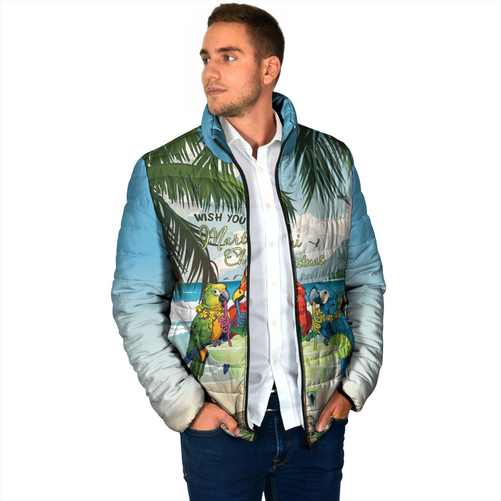 Wish You A Merry Martini Christmas Padded Jacket Cocktail Parrot-dise LT7 - Polynesian Pride