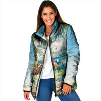 Wish You A Merry Martini Christmas Padded Jacket Cocktail Parrot-dise LT7 Women Multicolor - Polynesian Pride