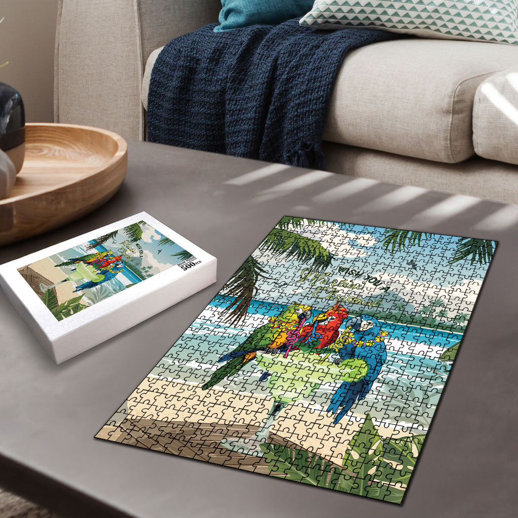 Wish You A Merry Martini Christmas Puzzle Cocktail Parrot-dise