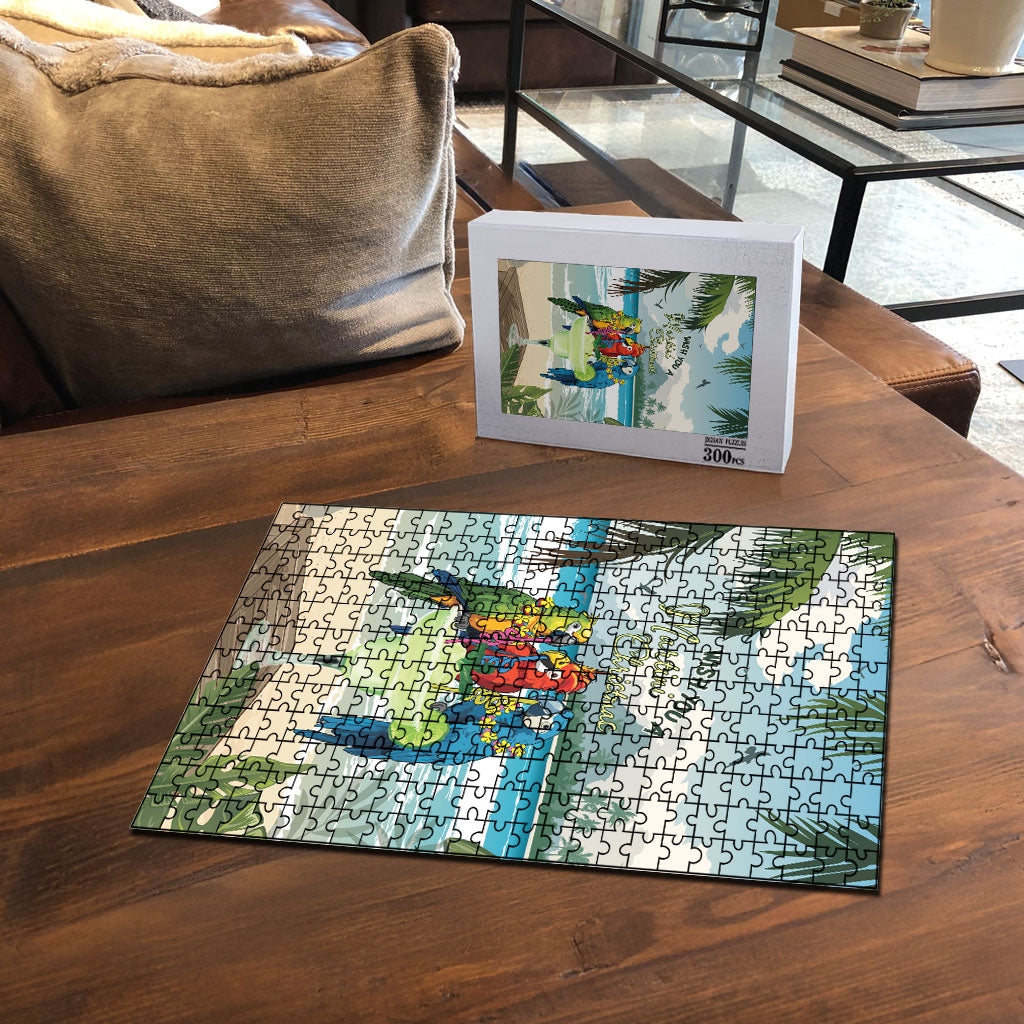Wish You A Merry Martini Christmas Puzzle Cocktail Parrot-dise
