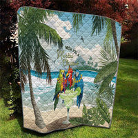Wish You A Merry Martini Christmas Quilt Cocktail Parrot-dise LT7 - Polynesian Pride