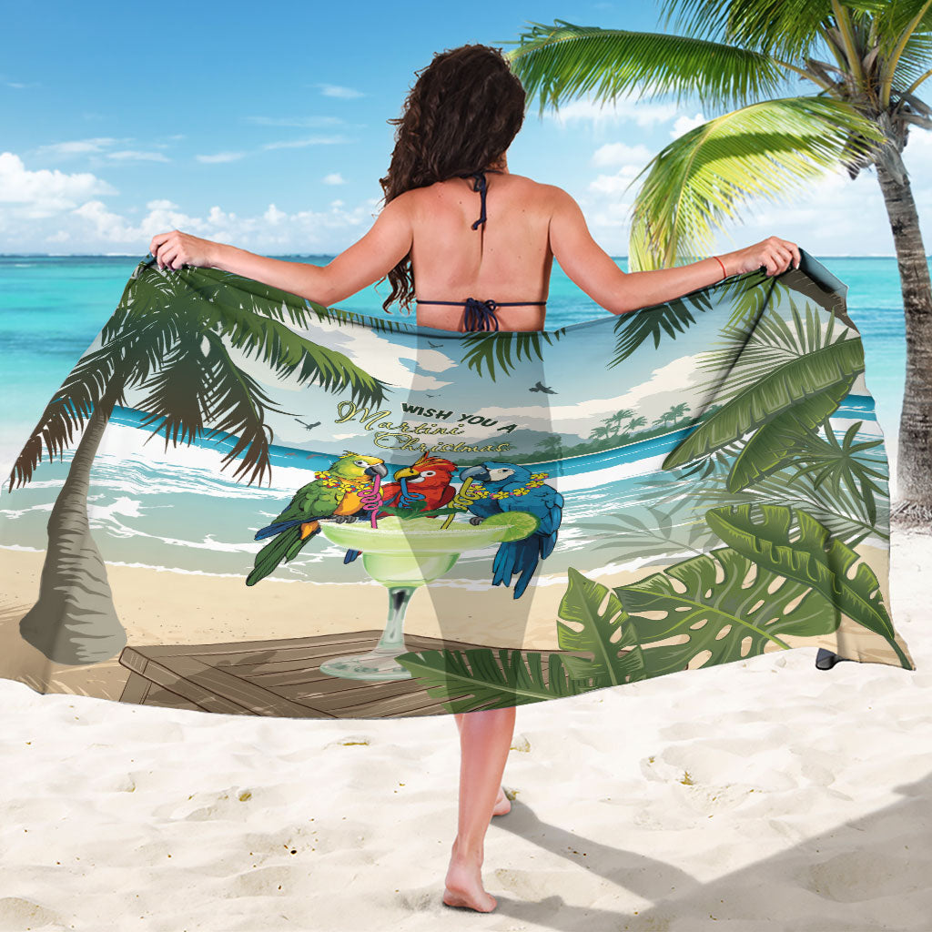 Wish You A Merry Martini Christmas Sarong Cocktail Parrot-dise