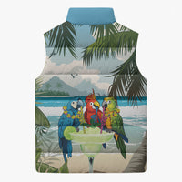 Wish You A Merry Martini Christmas Sleeveless Puffer Jacket Cocktail Parrot-dise LT7 - Polynesian Pride