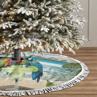 Wish You A Merry Martini Christmas Tree Skirt Cocktail Parrot-dise LT7 - Polynesian Pride