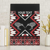 Personalised Taniko Motifs Aotearoa Canvas Wall Art Waitangi Kowhaiwhai Kiwi