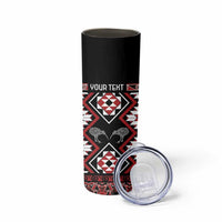 Personalised Taniko Motifs Aotearoa Skinny Tumbler Waitangi Kowhaiwhai Kiwi LT7 - Polynesian Pride