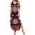 Personalised Taniko Motifs Aotearoa Summer Maxi Dress Waitangi Kowhaiwhai Kiwi