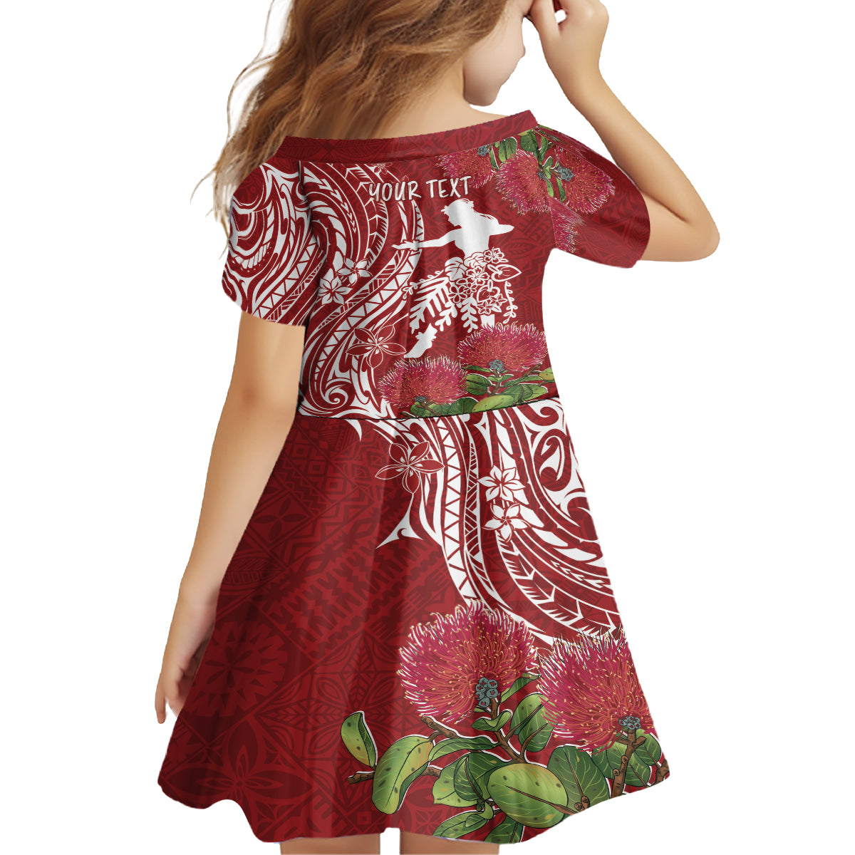 Personalised Hawaii Wahine Family Matching Tank Maxi Dress and Hawaiian Shirt Women's Day Ohia Lehua LT7 - Polynesian Pride