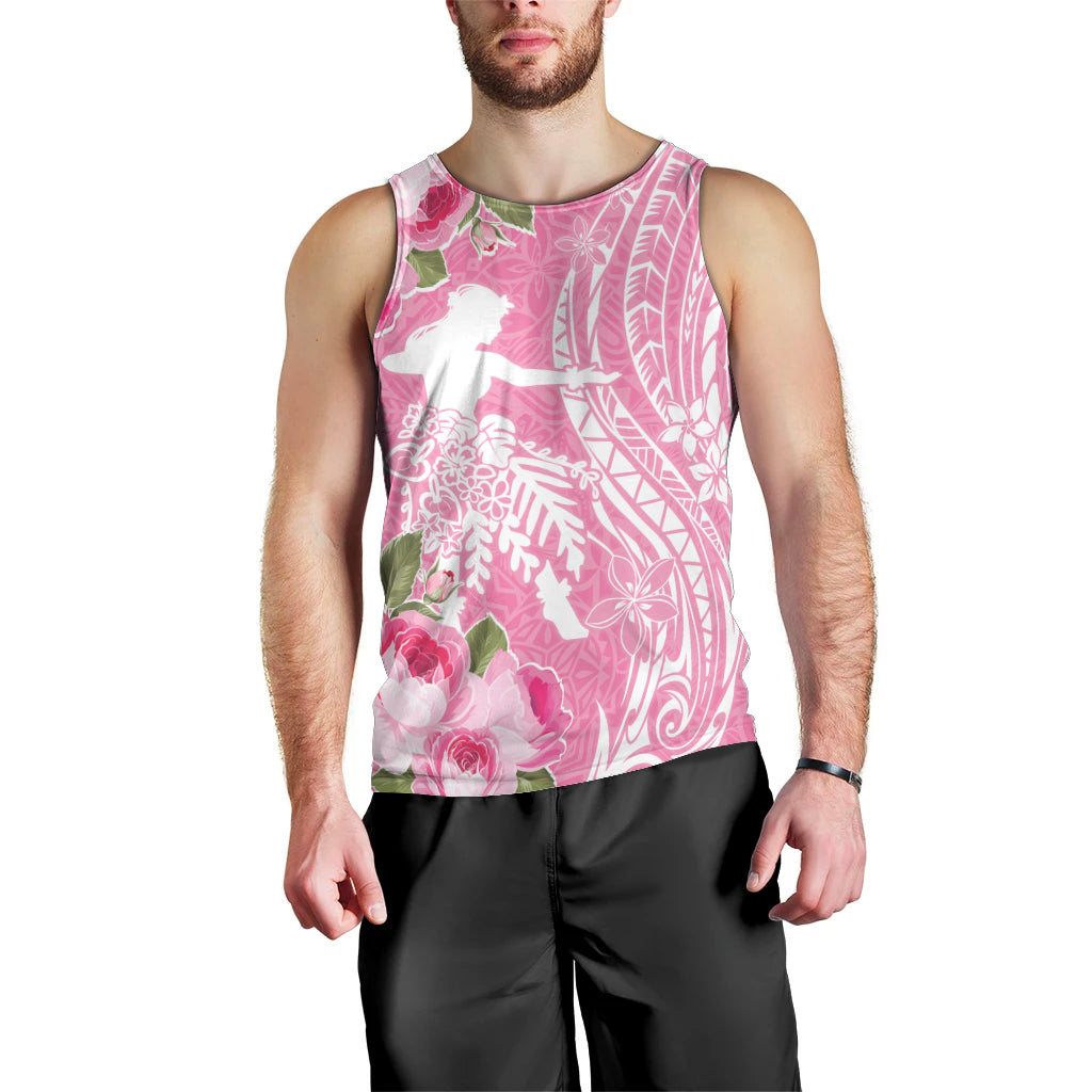 Personalised Hawaii Wahine Men Tank Top Women's Day Maui Lokelani Roses LT7 - Polynesian Pride