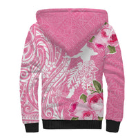 Personalised Hawaii Wahine Sherpa Hoodie Women's Day Maui Lokelani Roses LT7 - Polynesian Pride