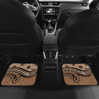 Tonga Ngatu Car Mats Vintage Brown Manulua Motifs