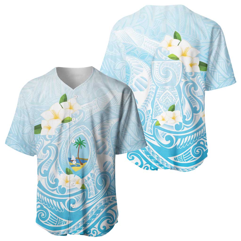 Guam Fishhook Mix Guasali Flowers Baseball Jersey Dreaming Turquoise