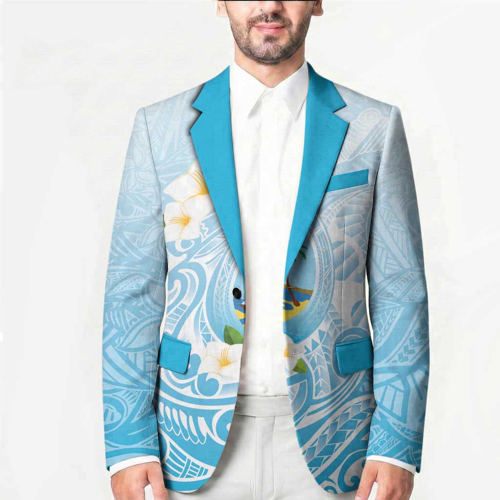 Guam Fishhook Mix Guasali Flowers Blazer Dreaming Turquoise