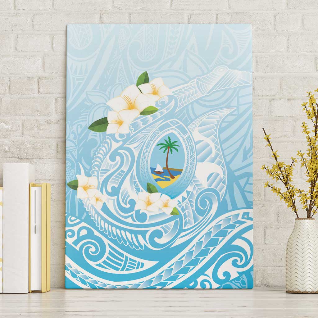 Guam Fishhook Mix Guasali Flowers Canvas Wall Art Dreaming Turquoise