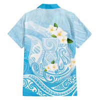 Guam Fishhook Mix Guasali Flowers Family Matching Tank Maxi Dress and Hawaiian Shirt Dreaming Turquoise
