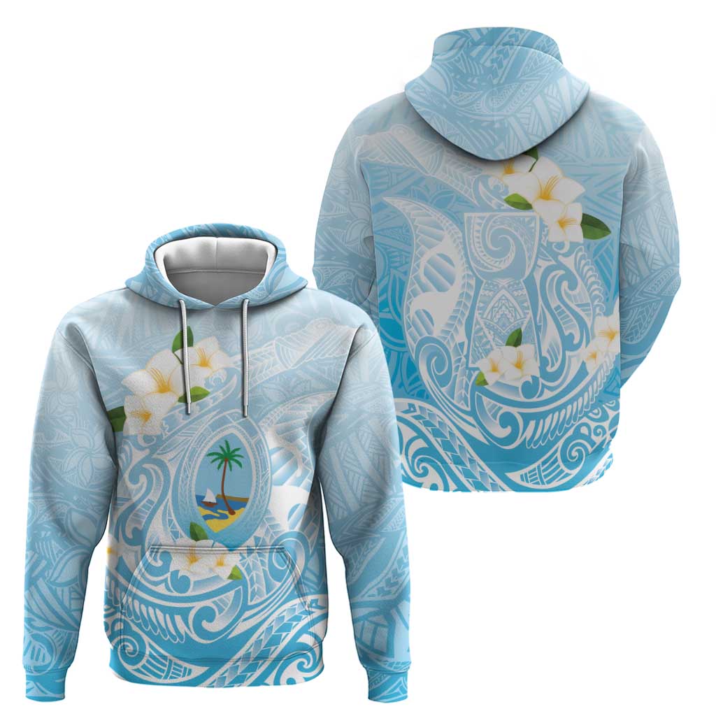 Guam Fishhook Mix Guasali Flowers Hoodie Dreaming Turquoise