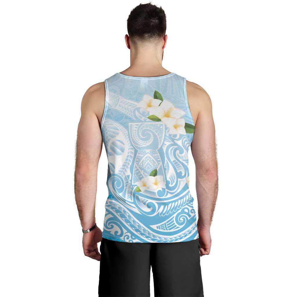 Guam Fishhook Mix Guasali Flowers Men Tank Top Dreaming Turquoise LT7 - Polynesian Pride