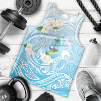 Guam Fishhook Mix Guasali Flowers Men Tank Top Dreaming Turquoise LT7 - Polynesian Pride