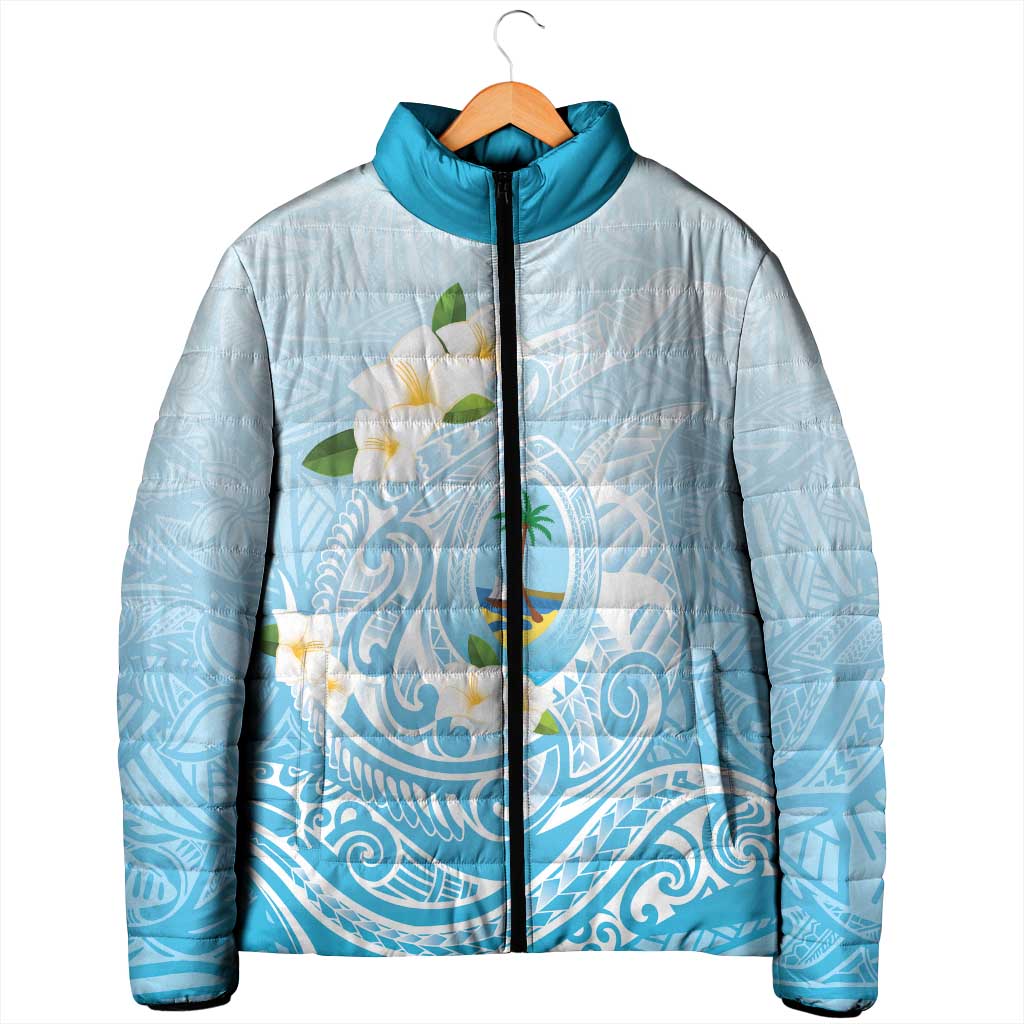 Guam Fishhook Mix Guasali Flowers Padded Jacket Dreaming Turquoise