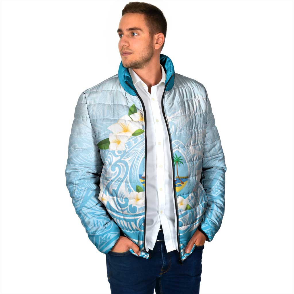 Guam Fishhook Mix Guasali Flowers Padded Jacket Dreaming Turquoise