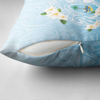Guam Fishhook Mix Guasali Flowers Pillow Cover Dreaming Turquoise