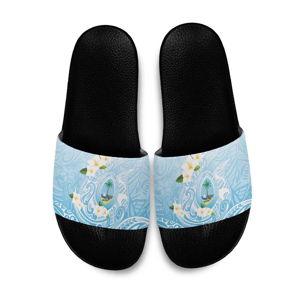 Guam Fishhook Mix Guasali Flowers Slide Sandals Dreaming Turquoise
