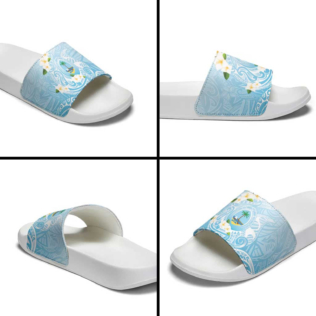 Guam Fishhook Mix Guasali Flowers Slide Sandals Dreaming Turquoise