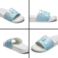 Guam Fishhook Mix Guasali Flowers Slide Sandals Dreaming Turquoise
