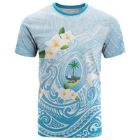 Guam Fishhook Mix Guasali Flowers T Shirt Dreaming Turquoise