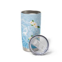 Guam Fishhook Mix Guasali Flowers Tumbler Cup Dreaming Turquoise