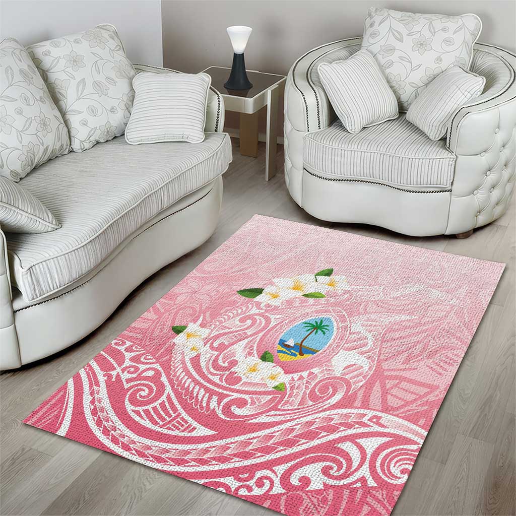 Guam Fishhook Mix Guasali Flowers Area Rug Dreaming Coral