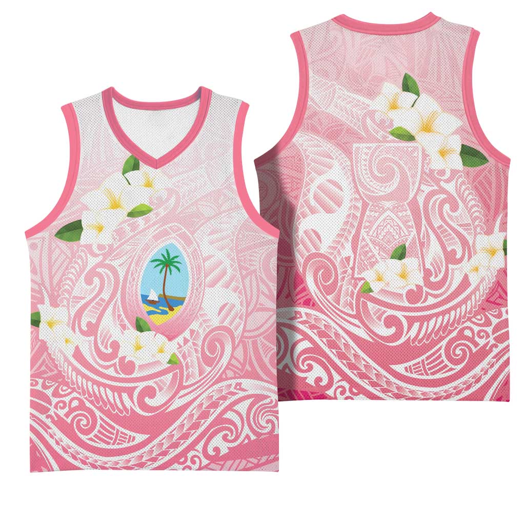 Guam Fishhook Mix Guasali Flowers Basketball Jersey Dreaming Coral