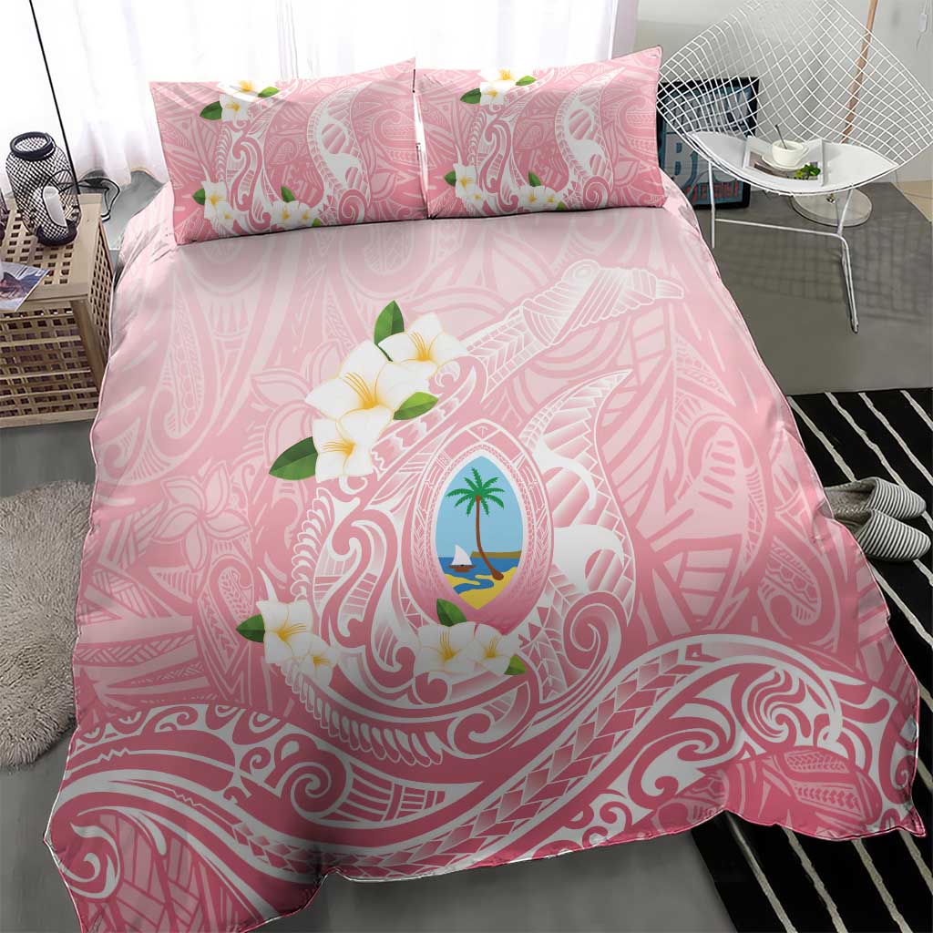 Guam Fishhook Mix Guasali Flowers Bedding Set Dreaming Coral