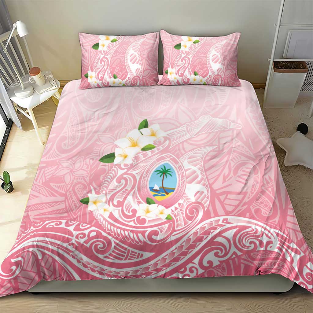 Guam Fishhook Mix Guasali Flowers Bedding Set Dreaming Coral
