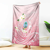 Guam Fishhook Mix Guasali Flowers Blanket Dreaming Coral
