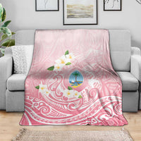 Guam Fishhook Mix Guasali Flowers Blanket Dreaming Coral