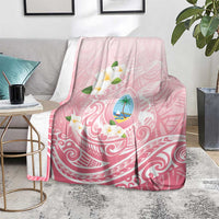 Guam Fishhook Mix Guasali Flowers Blanket Dreaming Coral