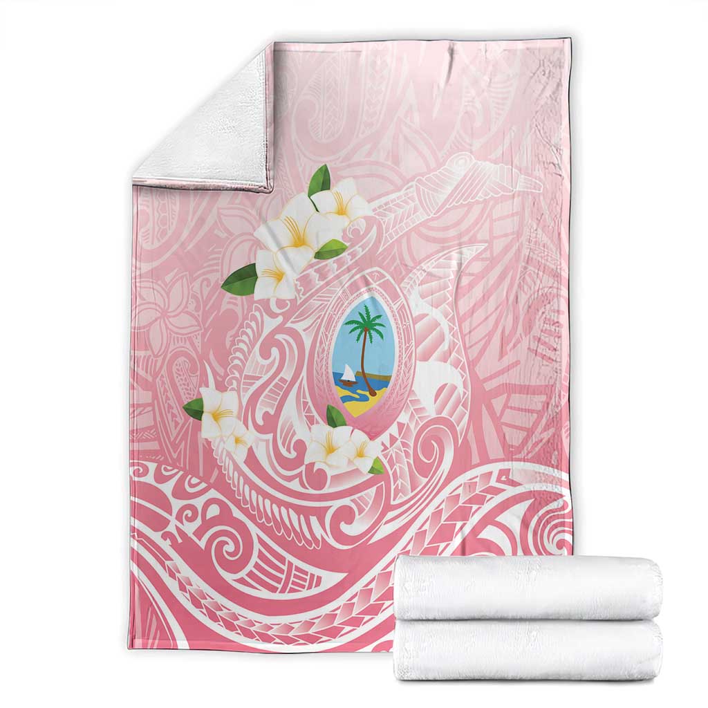Guam Fishhook Mix Guasali Flowers Blanket Dreaming Coral