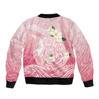Guam Fishhook Mix Guasali Flowers Bomber Jacket Dreaming Coral