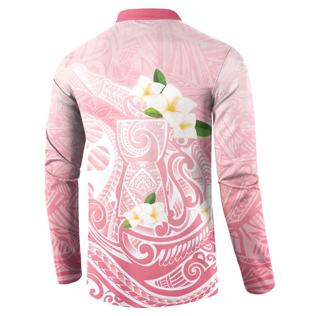 Guam Fishhook Mix Guasali Flowers Button Sweatshirt Dreaming Coral