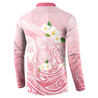 Guam Fishhook Mix Guasali Flowers Button Sweatshirt Dreaming Coral