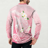 Guam Fishhook Mix Guasali Flowers Button Sweatshirt Dreaming Coral