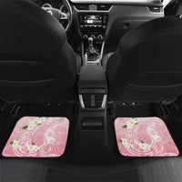 Guam Fishhook Mix Guasali Flowers Car Mats Dreaming Coral LT7 Set 2pcs - Back Pink - Polynesian Pride