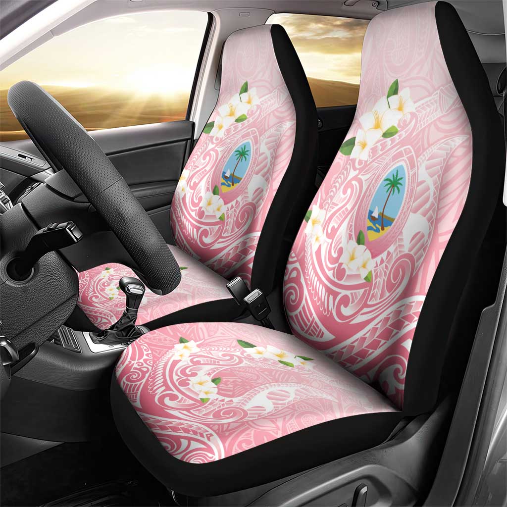Guam Fishhook Mix Guasali Flowers Car Seat Cover Dreaming Coral
