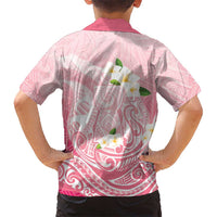 Guam Fishhook Mix Guasali Flowers Family Matching Off Shoulder Maxi Dress and Hawaiian Shirt Dreaming Coral