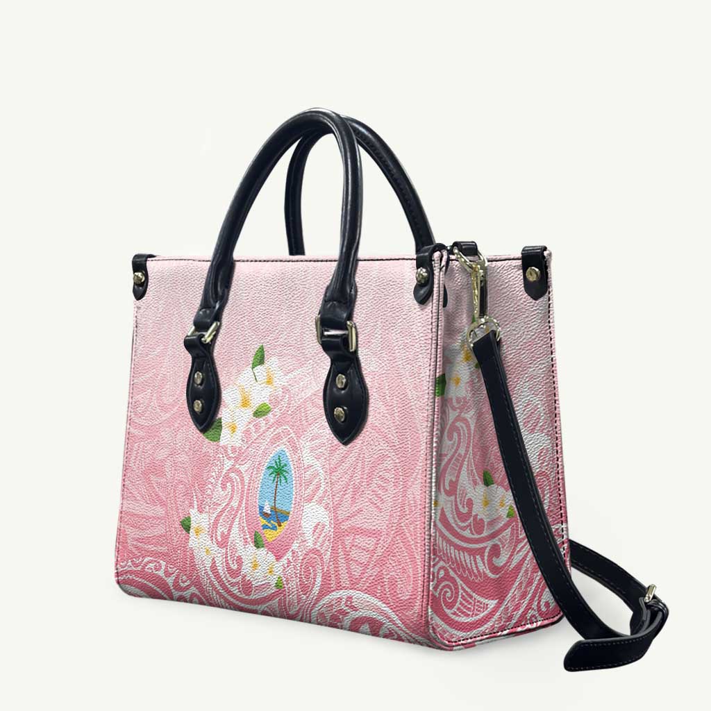 Guam Fishhook Mix Guasali Flowers Leather Bag Dreaming Coral